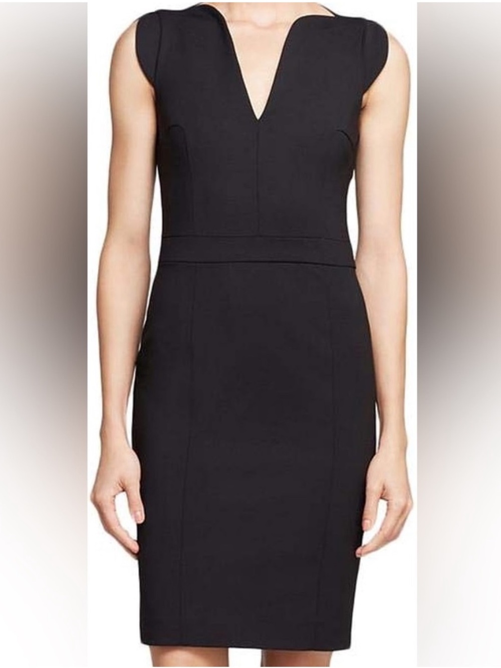 French Connection Lolo Stretch Sleeveless Dress Black
